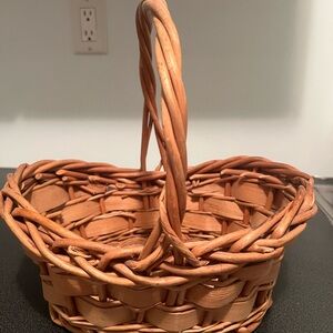 Hand Crafted Tan Woven Basket